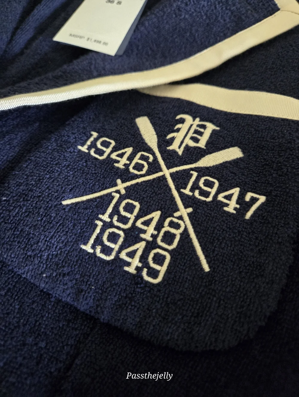 Polo Ralph Lauren Blazer Mens Small 36S Soft Rowing Club Terry Sport Coat‎ $1498